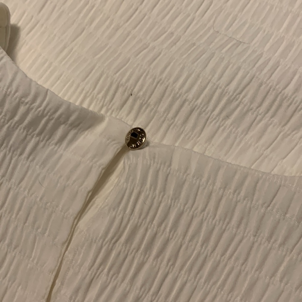 Tommy Hilfiger White Shirred Dress - Picture 4 of 6